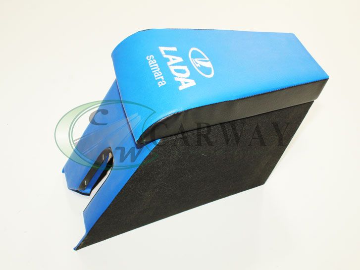 Подлокотник ВАЗ 2108 2109 (с вышивкой) синий Интерпласт