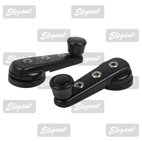 Ручка стеклоподъемника ВАЗ 2101-08 метал. (2шт) черные EL 100 510 Elegant