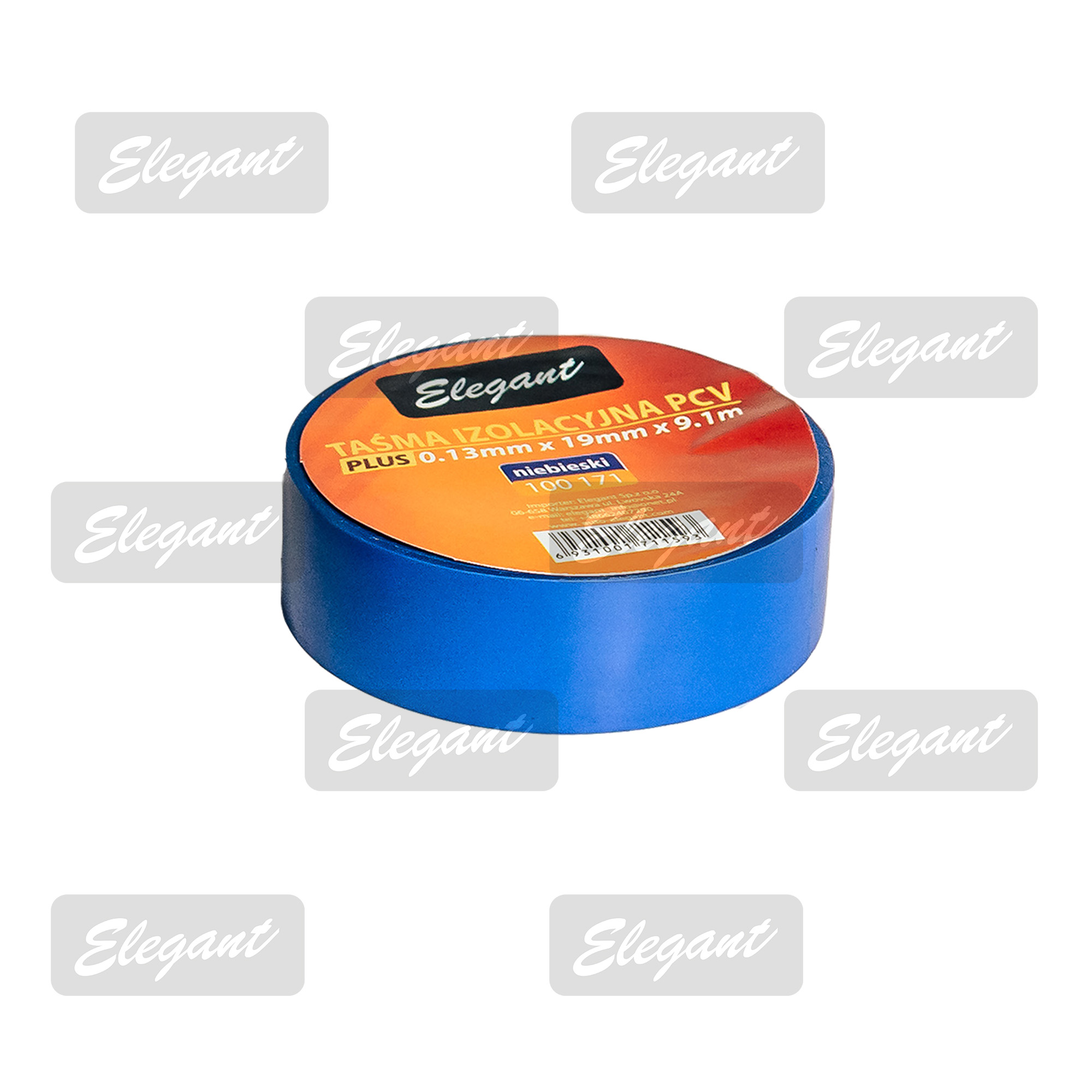 Изолента голубая  9,1 м EL 100 171 Elegant