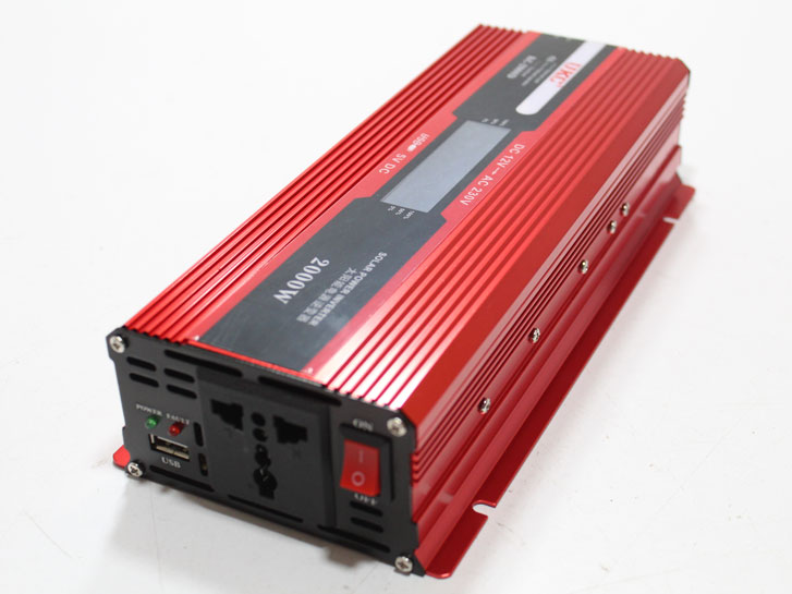 Преобразователь напряжения (инвертор)  c дисплеем 2000w 12v модифицированная синусоида