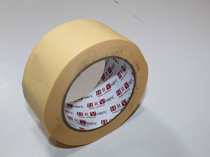 Скотч малярный 48мм. х 40м. (желтый) HRV (100°C)