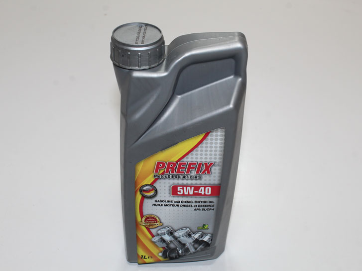 Масло моторное синтетика 5w40 (1л) Prefix