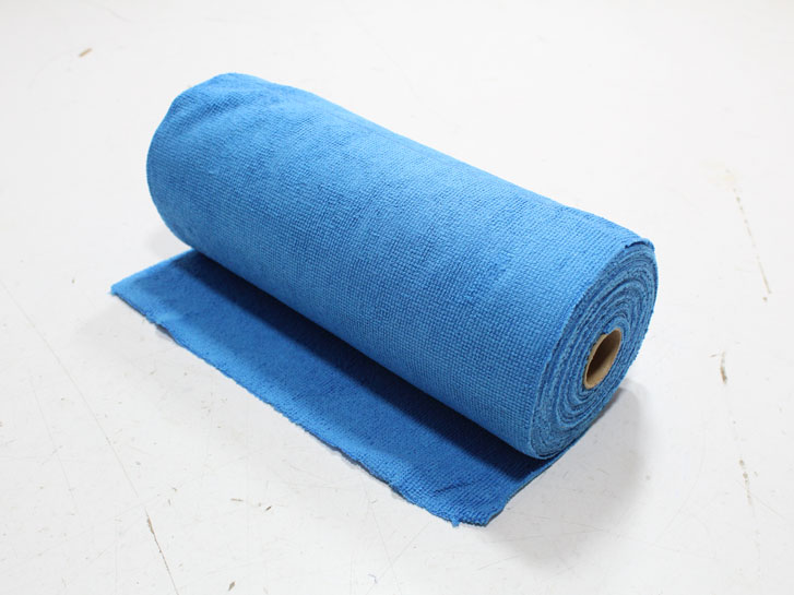 Салфетка микрофибра 30х30см 175г/см (голубая) рулон 50 штук MicroFiber