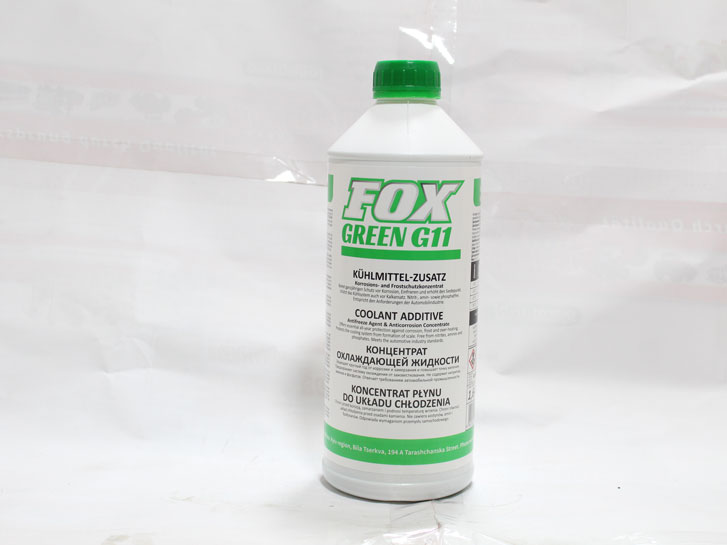 Тосол Антифриз концентрат (-80)  (1,5 л) зеленый G11 FOX