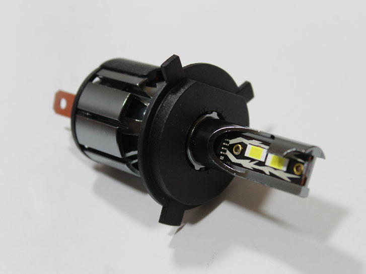 Лампа LED H4 H/L, диод 3570/12V, 30W, 6500K/тип охлаждения -радиатор+вентилятор "T5 "