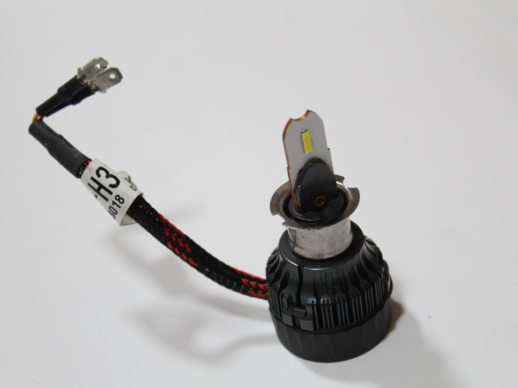 Лампа LED H3, диод Taiwan 1860/12V, 25W, 6000К/тип охлаждения-радиатор+вентилятор "Mi7"