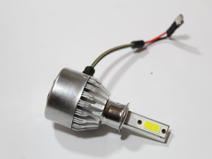 Лампа LED H3, диод COB/12V, 6000К/тип охлаждения -радиатор (металлический корпус) +вентилятор "C6"