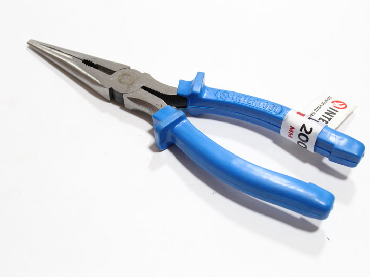 Длинногубцы прямые 200мм Intertool HT-0123