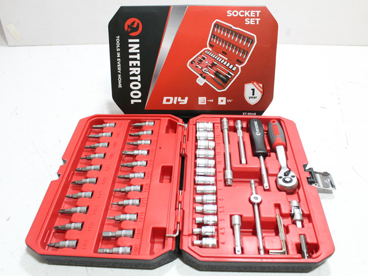 Набор головок и насадок  48 ед. "Intertool" Diy 1/4"