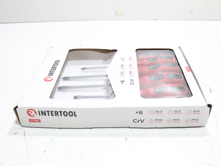 Набор отверток 6 единиц "Intertool" VT-2005