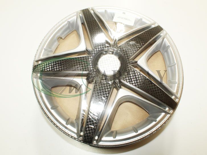 Автомобильные Колпаки (4шт) R14 NHL Super Silver карбоновый STAR