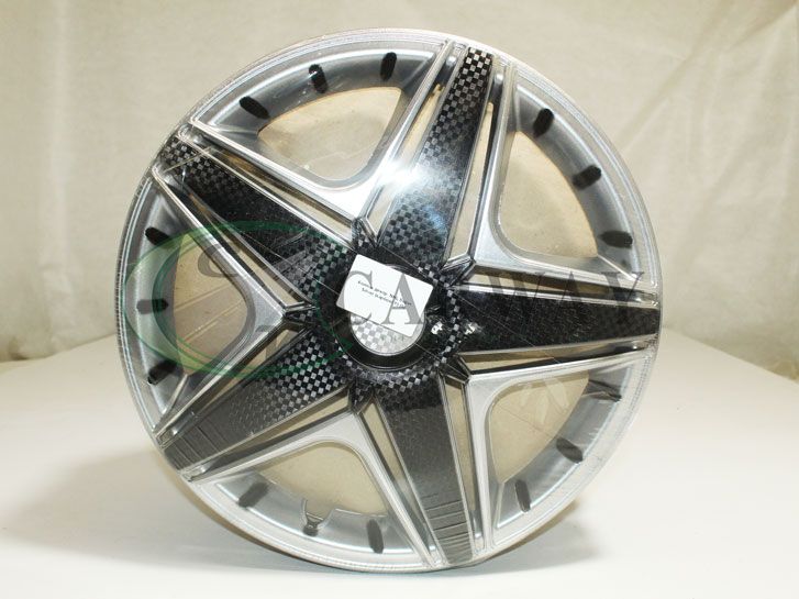 Автомобильные Колпаки (4шт) R15 NHL Super Silver карбоновый STAR