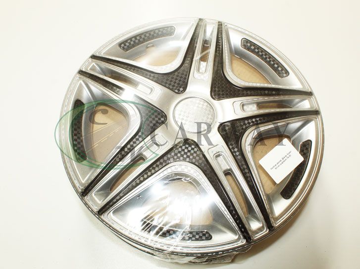 Автомобильные Колпаки (4шт) R14 Дакар Super Silver карбоновый STAR