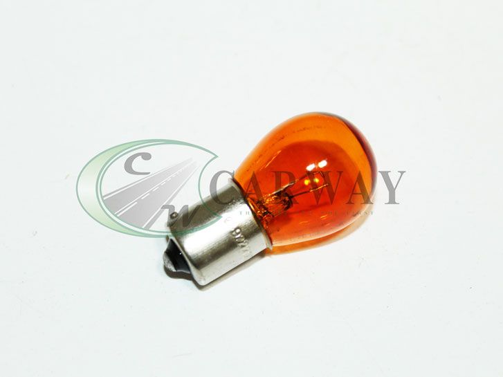 Лампа 12в цокольная P 21w стопов, поворотов (мин 10шт) (ЖЕЛТАЯ) Amber