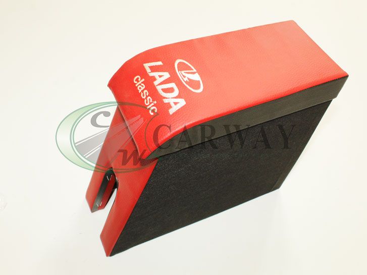 Подлокотник ВАЗ 2104 2105 2107 (с вышивкой) красный Интерпласт