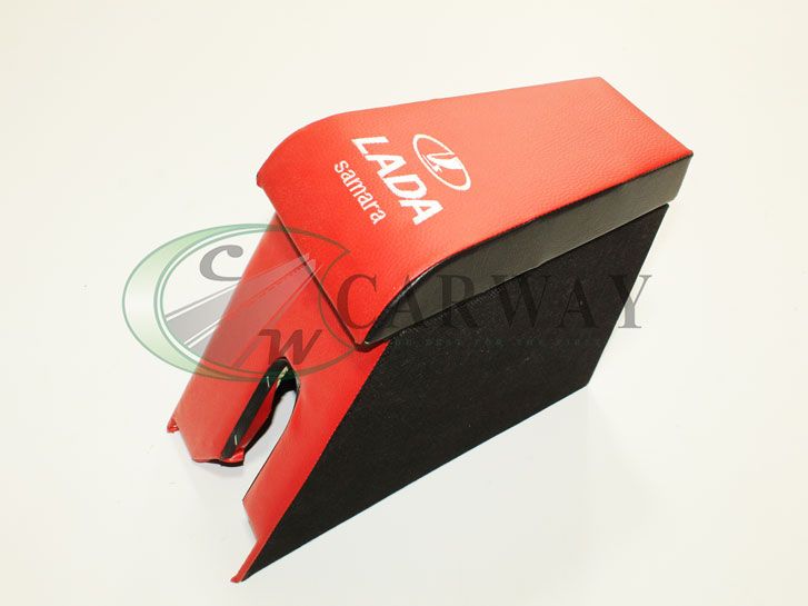 Подлокотник ВАЗ 2108 2109 (с вышивкой) красный Интерпласт