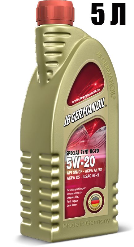 Масло моторное синтетика 5w20 (5 л) Spezial Synt HC-Fo SAE JB