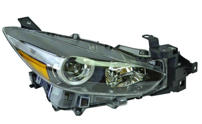 Фара Mazda 3 3 BM (2016-2019) рестайлинг галоген линзованная электрокорректор желтый поворот правая BSP4510K0D