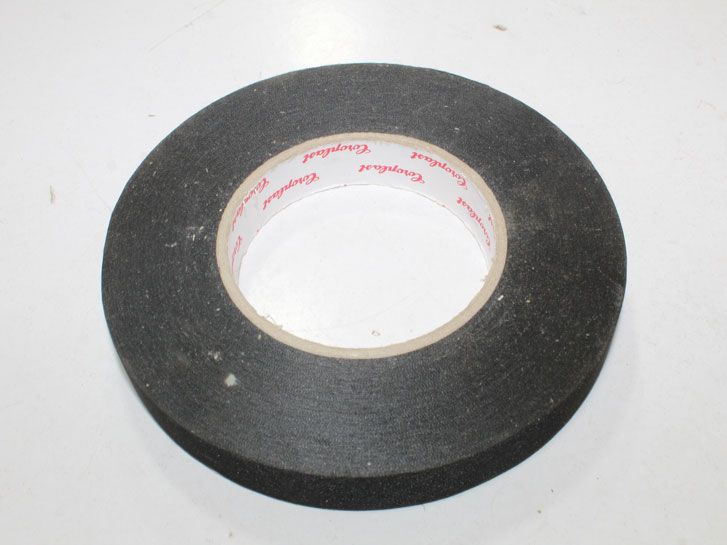 Изолента ХБ 50м. 0.3*19мм. Coroplast черная жесткая (тканевая)