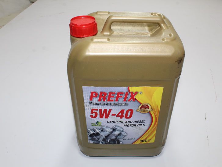 Масло моторное синтетика 5w40 (10л) Prefix