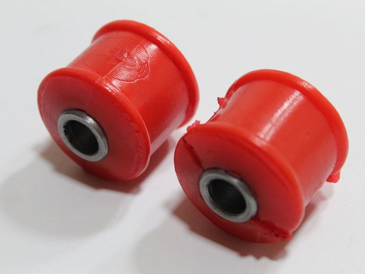 Сайлентблок ВАЗ 2101-2107 (орех) переднего амортизатора полиур. красный 2101-2905448