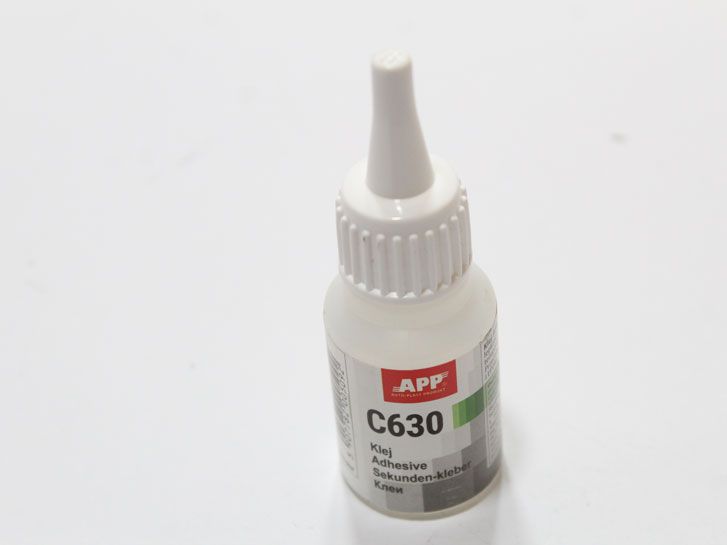 Клей цианово-акриловый для склеивания резины и пластмассы 20 гр. APP C630