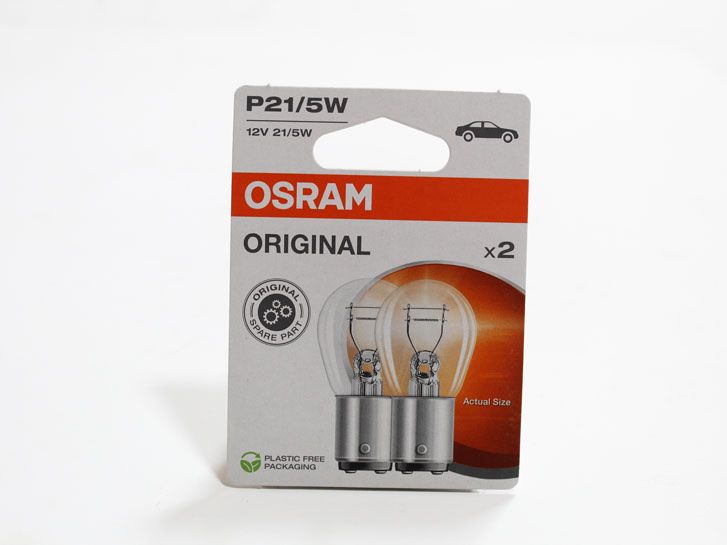 ЛАМПА НАКАЛИВАНИЯ 12V P21/5W 21/5W BAY15D ORIGINAL LINE, БЛИСТЕР (2ШТ)