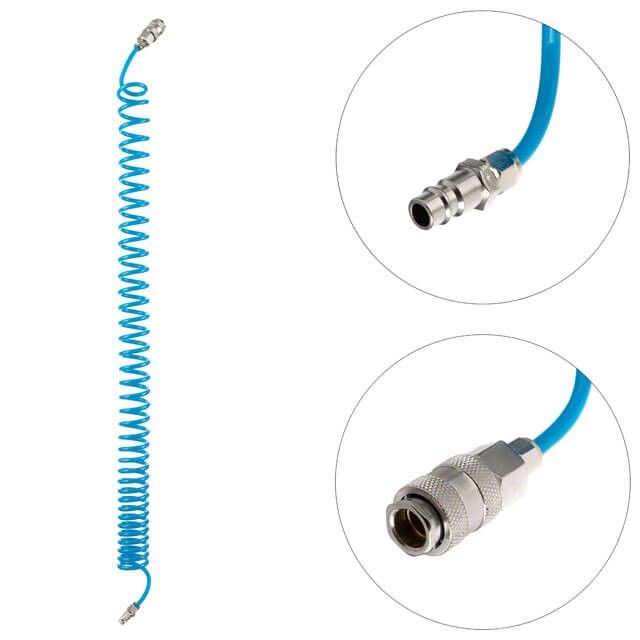 Пистолет для продувки кабины (+ шланг PU 6*4мм 5м, тройник 6мм) Intertool фото 3