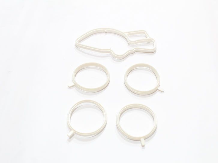 Р/к рессивера и дроссельной заслонки ВАЗ 2110-2112 прокладка+ кольца силикон белый фото 3