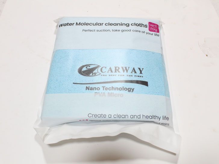 Салфетка влаговпитывающая универсальная PVA Micro 50×44 см, голубая (салфетка для сушки авто) фото 2