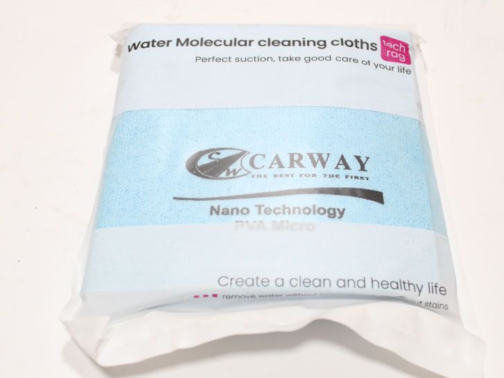 Салфетка влаговпитывающая универсальная PVA Micro 50×44 см, голубая (салфетка для сушки авто) фото 5