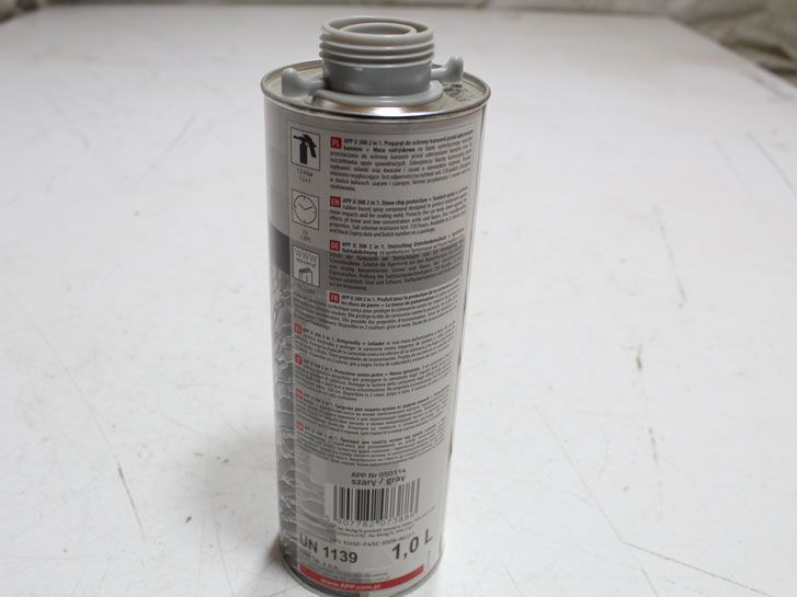 Антигравий 1 л. серый APP U300 UBS 2 в 1 защита кузова и герметик фото 2