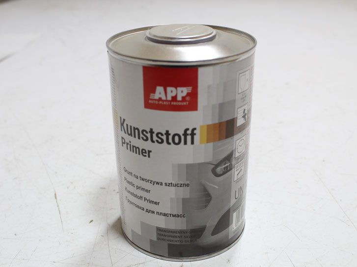 Грунт по пластику прозрачно-серебряный 1000 мл. APP Kunststoff Primer