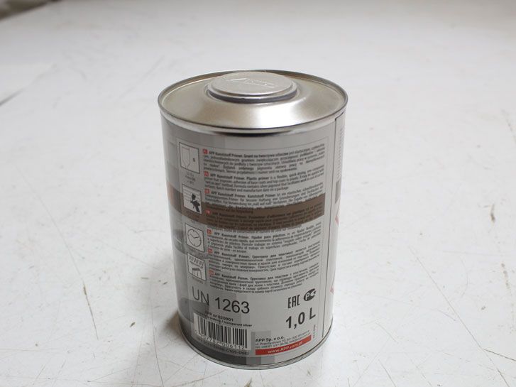 Грунт по пластику прозрачно-серебряный 1000 мл. APP Kunststoff Primer фото 2