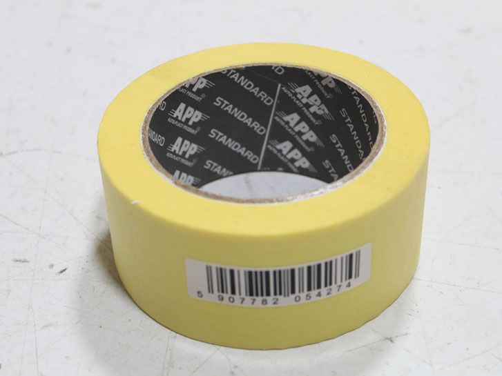 Скотч малярный 48 мм х 45 м  60°C  (желтый) APP Standart фото 2