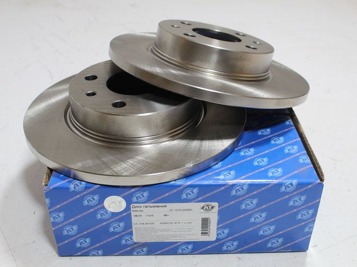 Диск тормозной передний ВАЗ 2108-09, 2114-15 2108-3501070 AT фото 2