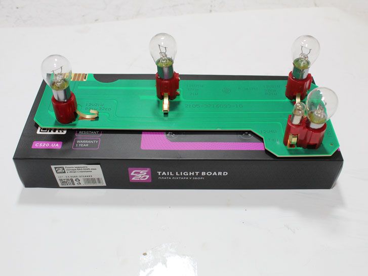 Плата заднего фонаря ВАЗ 2105 левая в сборе с лампами CS-20 фото 2