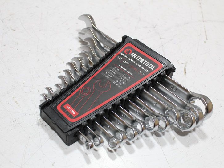 Набор ключей рожково-накидных 12 предметов (6-22мм)