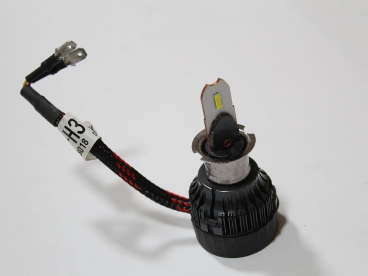 Лампа LED H3, диод Taiwan 1860/12V, 25W, 6000К/тип охлаждения-радиатор+вентилятор 