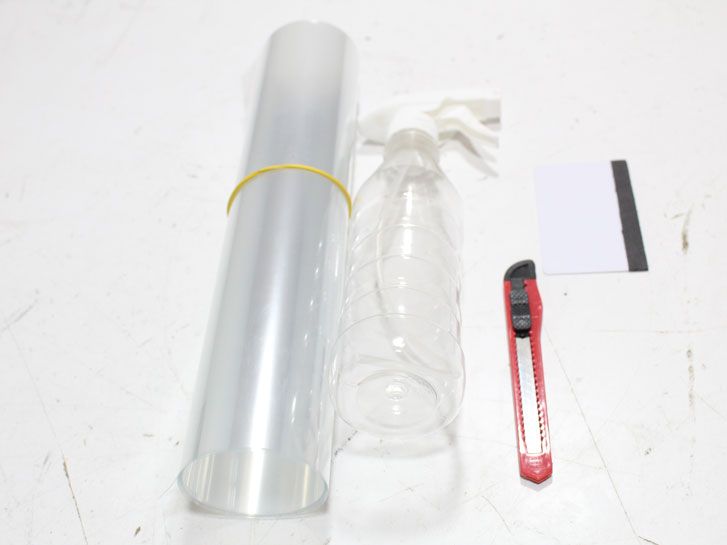 Пленка защитная от царапин на капот + комплект инструментов для поклейки фото 5