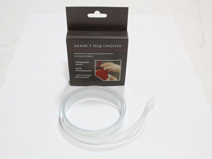 Пленка защитная на торцы дверей прозрачная (1000х15мм) 4 шт фото 2