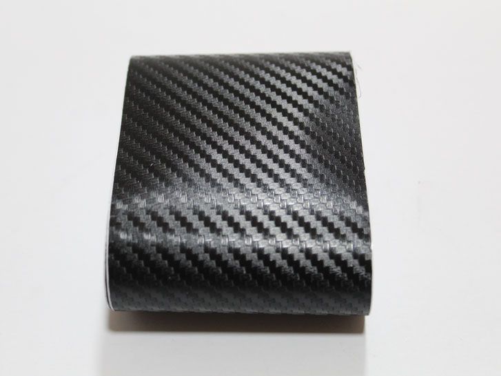 Пленка защитная от царапин на пороги (2+2шт) карбон черный фото 5