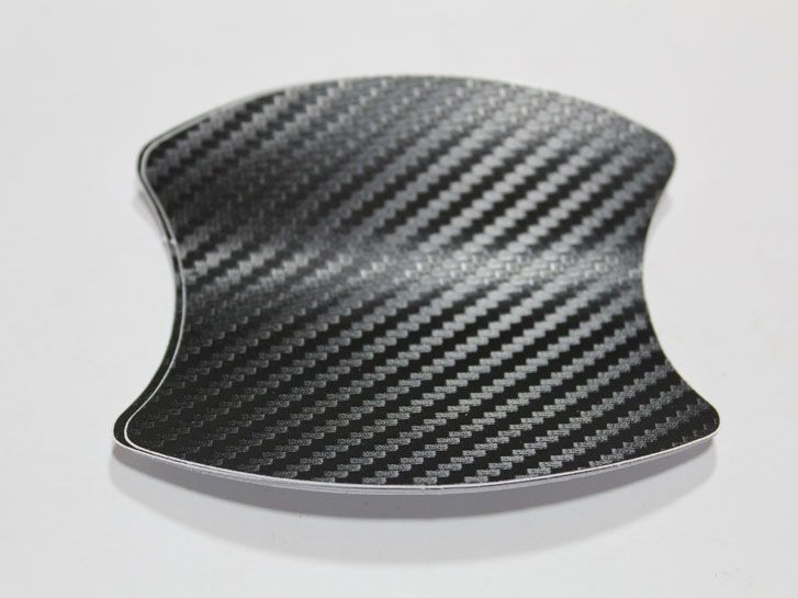 Пленка защитная от царапин под ручку двери (универсальная №2) 4+1шт черный карбон