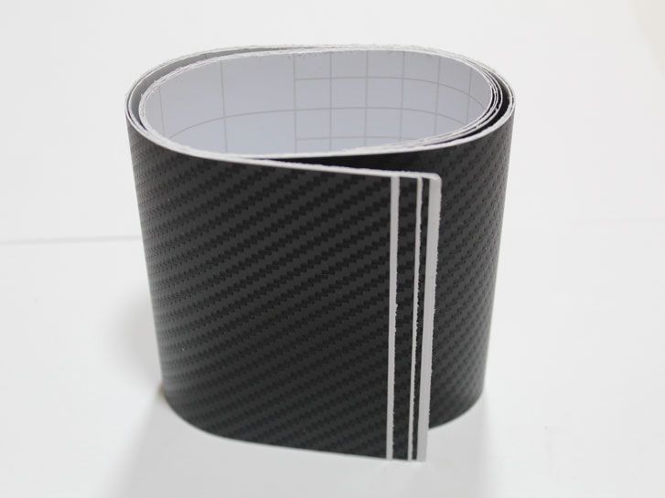 Пленка на стойки авто 3D карбон черный комплект 4шт