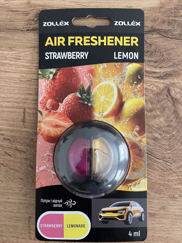 Освежитель воздуха 4мл Strawberry/Lemon 17026 Zollex