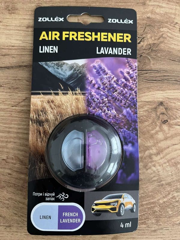 Освежитель воздуха 4мл Linen/Lavender 17025 Zollex