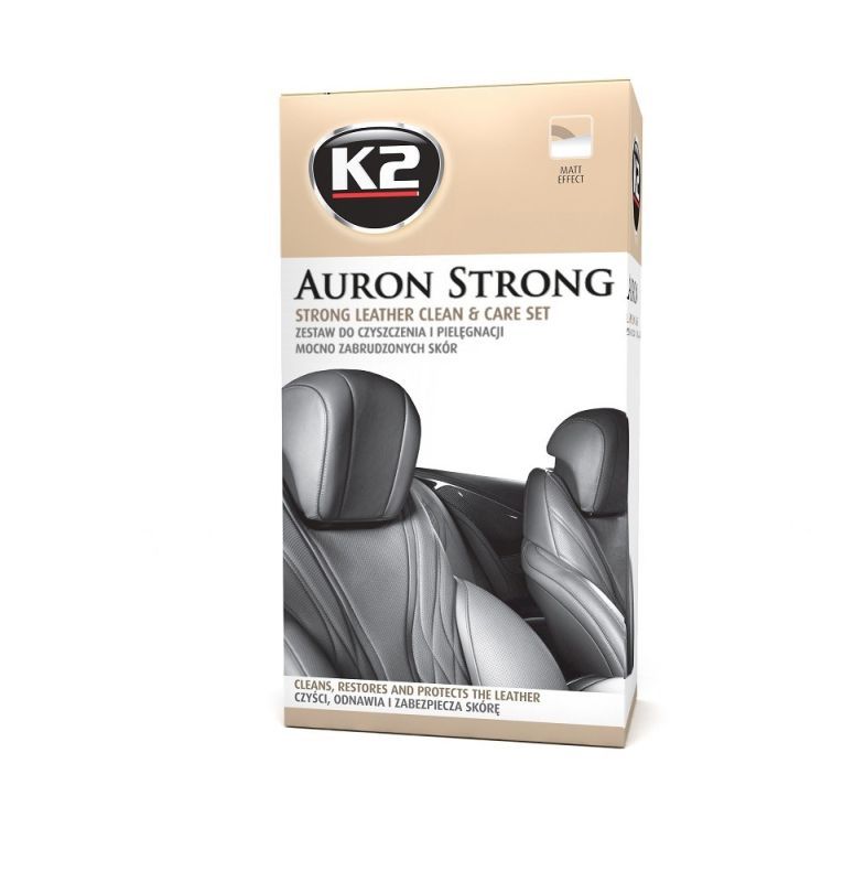 Набор по уходу за кожаной обивкой со щеткой и микрофиброй AURON STRONG SET G421 K2 фото 2