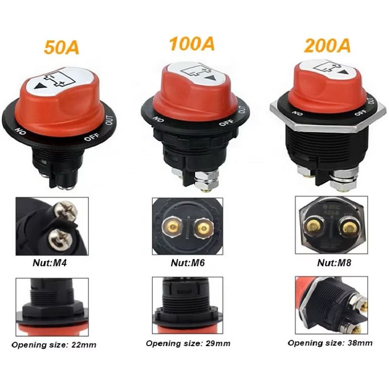 Выключатель массы ASW-A705-100A  - ON/OFF, 12–48V EuroSport фото 2