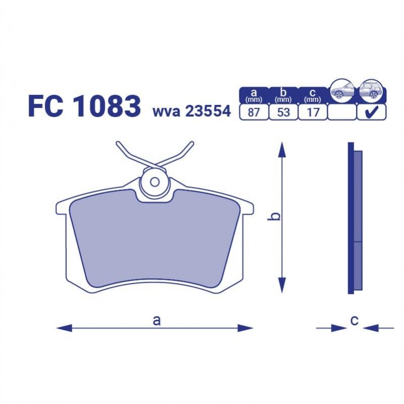 Колодки гальмівні задні WVA 20961 VW Golf Passat III-IV,Polo, Skoda Octavia,Superb,Audi А2-А8 (Н-17.0mm)