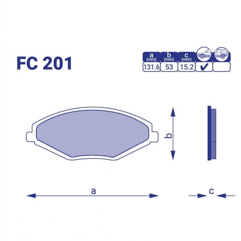 Колодки гальмівні передні OEM A11-6GN3501080 Cherry Amulet, ZAZ Forza, Geely CK без ABS